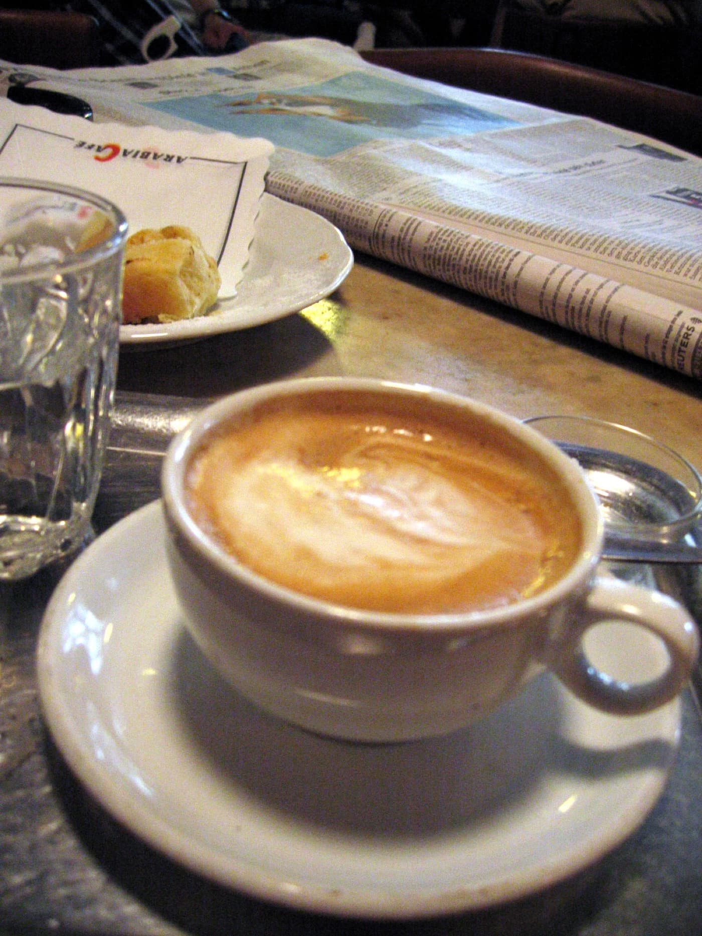 Interieur van een koffiehuis